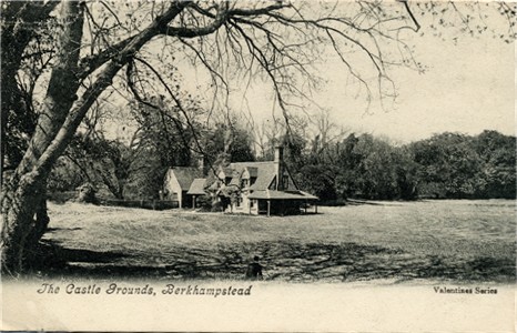 The Castle Grounds, Berkhampstead (Berkhamsted) - Valentine Series Post Card published circa 1905