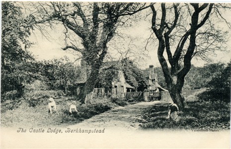 The Castle Lodge, Berkhampstead (Berkhamsted) - Valentine Series Post Card published circa 1905