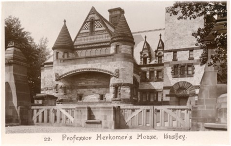 Post card of Professor Herkomer's house, Lululand, Bushey, Hertfordshire