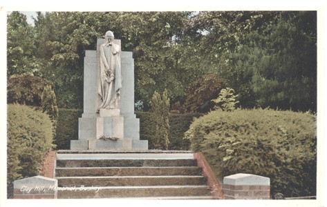 Post card of Clay Hill Memorial, Bushey, Hertfordshire