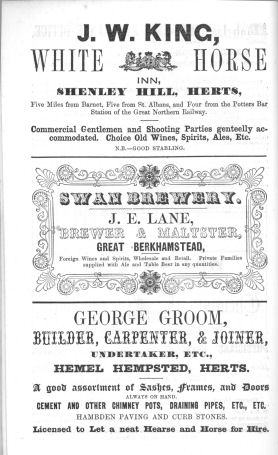 Craven's Hertfordshire Directory 1854