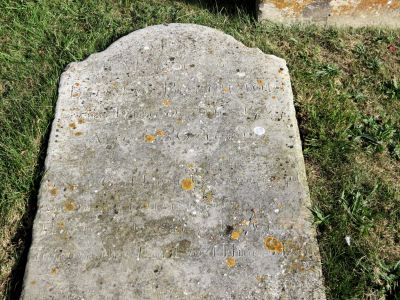 Gravestone of Thomas Burchmore in Flamstead, Hertfordshire, graveyard