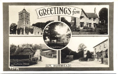 Title: Greetingd from Great Hormead - Publisher: Numbered 99077 - Date: posted 1935