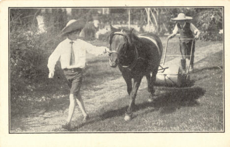 Mowing the Lawn, National Children's Home, Harpenden