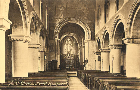 St Mary, Parich Church, Hemel Hempstead - post card by George Day