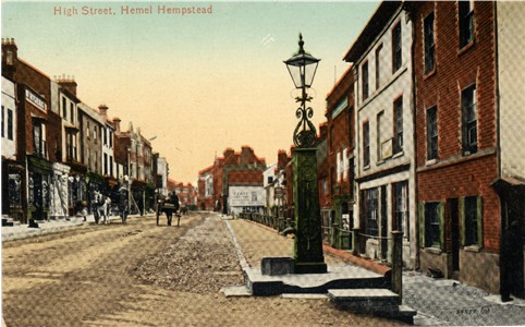 Text: High Street, Hemel Hempstead.  Publisher: Valentine  JV 54937.