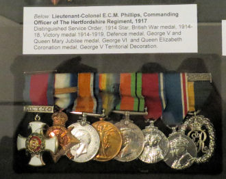 War Medals in Hertford Museum