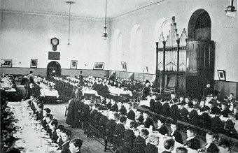 Dining Roon, Christ's Hospital, Hertford, circa 1899