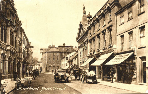 Fore Street, Hertford, Herts - PC by Frith - 1922