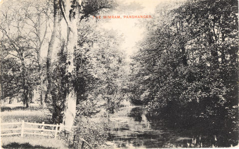 River Mimram. Panshanger, Hertingfordbury, Hertfotdshire