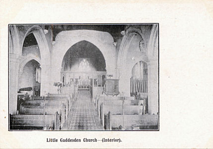 Interior view of Little Gaddesden Church