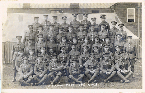 20 Platoon, F Company, 22nd Training Reserve Battalion, at St Albans