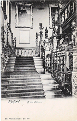 Grand Staircase, Hatfield House, by Wrench