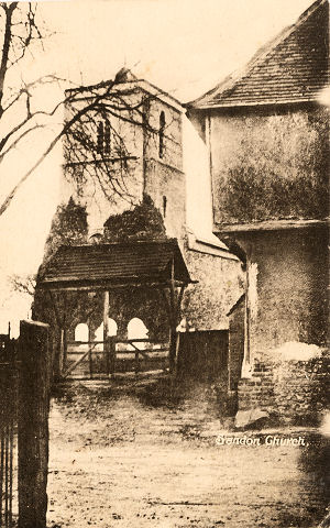 Sandon Parish Church, Hertfordshire - PC posted 1919
