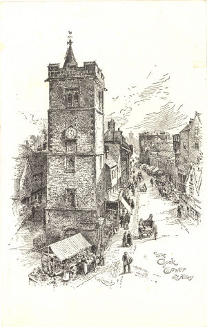 The Clock Tower, St Albans, by F. G. Kitton, circa 1900