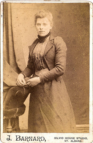 Agnes Wilkes, Portrait by Barnard of St Albans, circa 1890