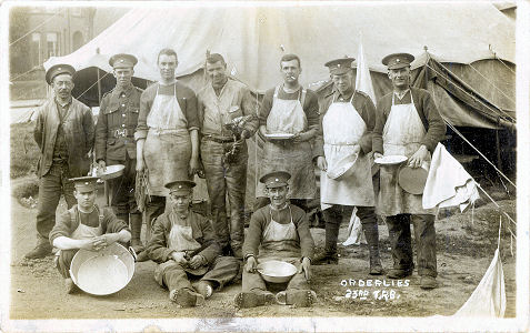 Orderlies, 23rd TRB, First World War, PC by Christmas, St Albans