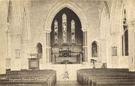 St Mary, Standon, Herts - post card by J Williams
