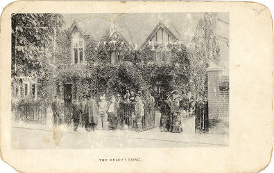 Post Card showing opening of Museum at Tring, c1900