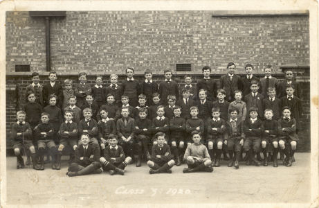 Group Portrait, Callowland Boys School, Watford, 1920