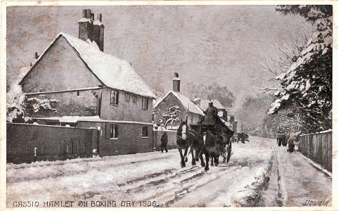 Cassio Hamlet, Watford, Snow, Boxing Day 1906, by Fred Downer