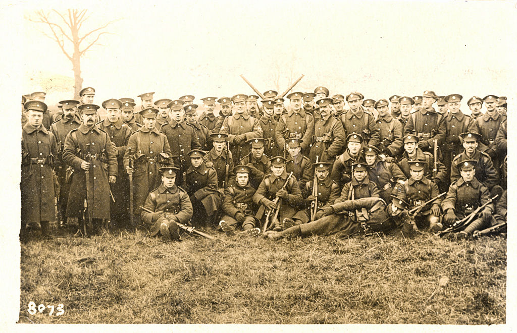 Infantry, ww1, post card by Cull, Watford, London Regiment, Middlesex Regiment